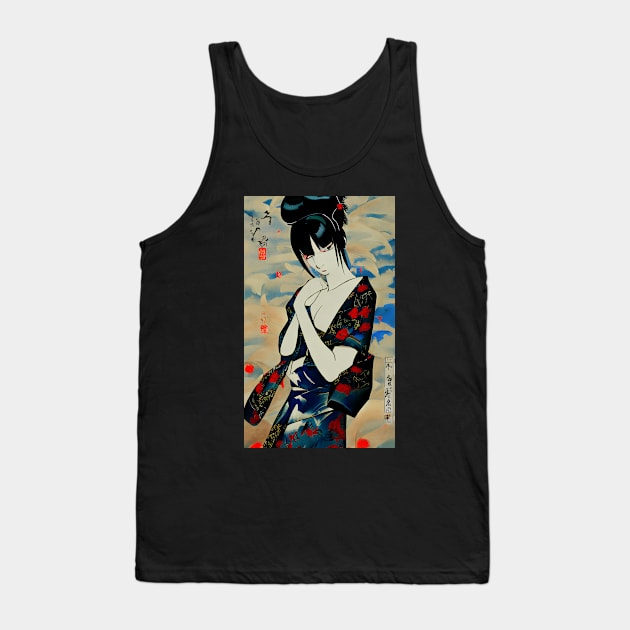 Geisha painting Tank Top by Ravenglow